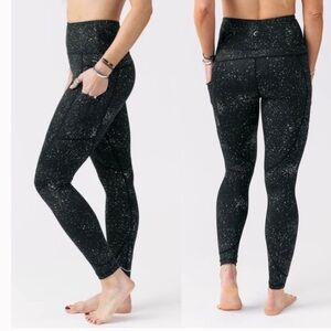 Zyia Black Reflective Pocket Light n Tight Hi-Rise 7/8 24” 8 10 Leggings Running